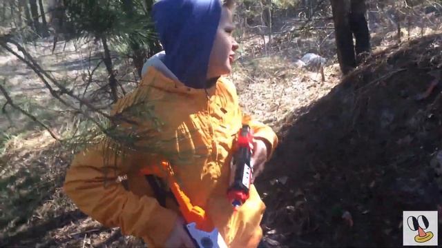 Войнушки в реальной жизни. (войнушка в лесу) Стрелялки в лесу по монстрам. смотреть онлайн