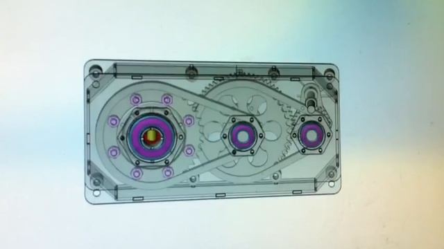 Понижающий редуктор с реверсом и дифференциалом. смотреть онлайн