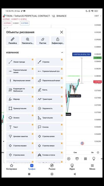 #TRX #USDT #LONG🟢 +9% #CRYPTO #Обзор #Technical #analysis 08/09/23 смотреть онлайн