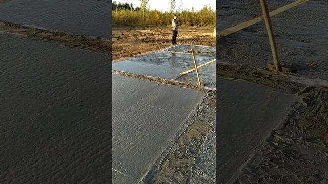 Заливка чернового пола. Строительство домов в Воронеж смотреть онлайн