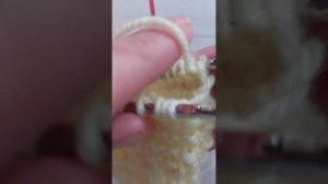 Платочная вязка при круговом вязании.