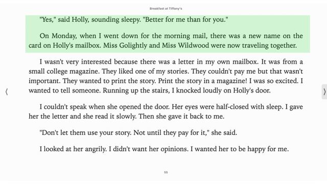 Breakfast at Tiffany's. ЗАВТРАК У ТИФФАНИ. Ч.4 аудиокнига на англ? смотреть онлайн