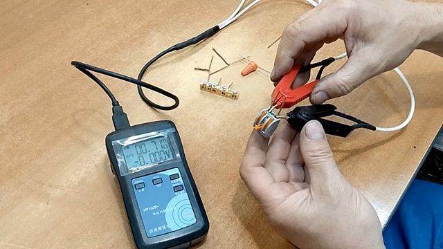 Измерение сопротивления разных соединений медных проводов