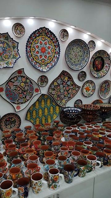 Магазин керамики в Риштане, Узбекистан. #риштан #ке смотреть онлайн