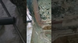 Установка новой чугуной дверцы на печь