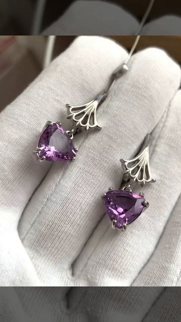 Аметисты серьги. серебро 875 вес 6,80 гр смотреть онлайн