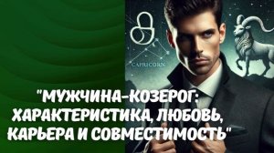 Мужчина Козерог Характер, Любовь, Отношения, Совмести?