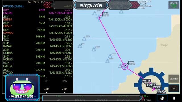 в RFS - Real Flight Simulator Рейс Дубай-Москва