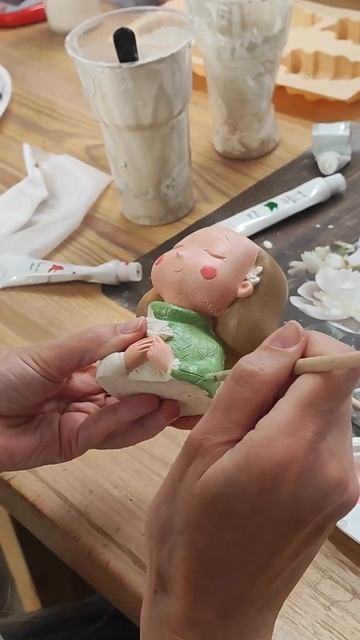 Окрашивание гипса #гипс #рукоделие смотреть онлайн