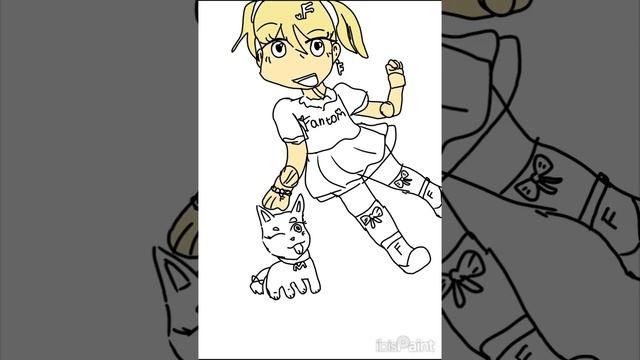 Нарисовала себя в стиле Барби💝 смотреть онлайн