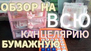 Обзор на ВСЮ Бумажную Канцелярию!! 📖