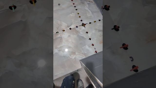 Плитка 1500*1500*6 мм. Итог работы за день. Как укладывали-в смотреть онлайн