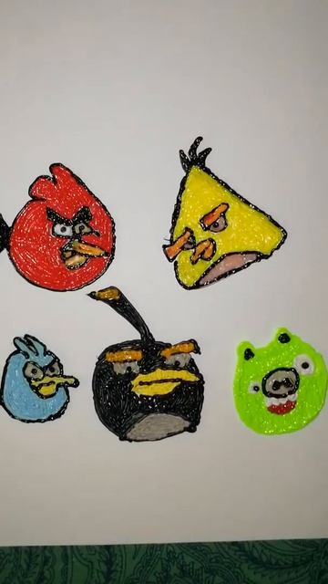 Герои мультфильма "Angry birds" смотреть онлайн