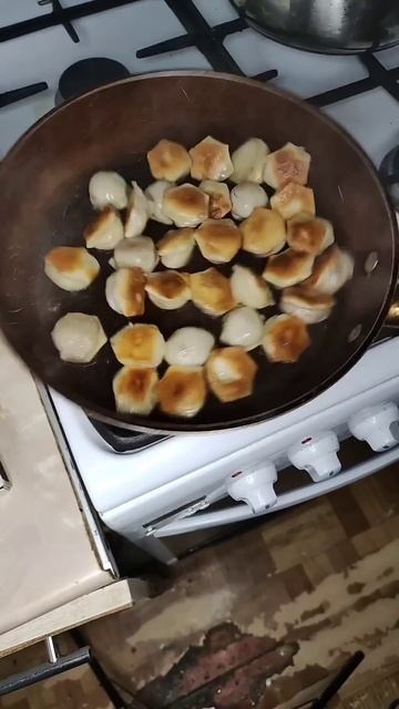 Жареные пельмени #рецепт смотреть онлайн
