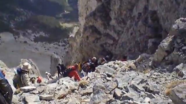 Олимп, Митикас, слизане през улея Лоуки / Mitikas /