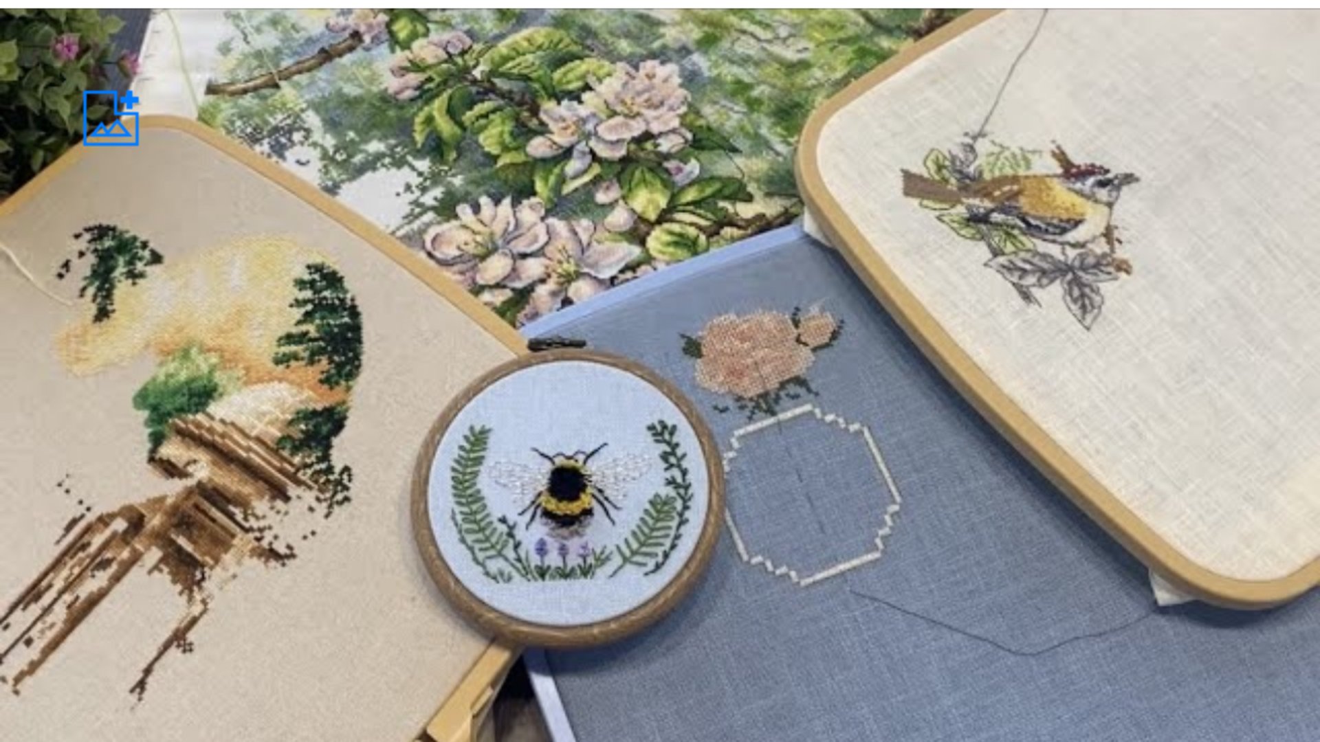 Вышивка крестом/Апрельские старты/Готовая работа «Шмель» от Кларт /Процессы/Планы.2023 год смотреть онлайн