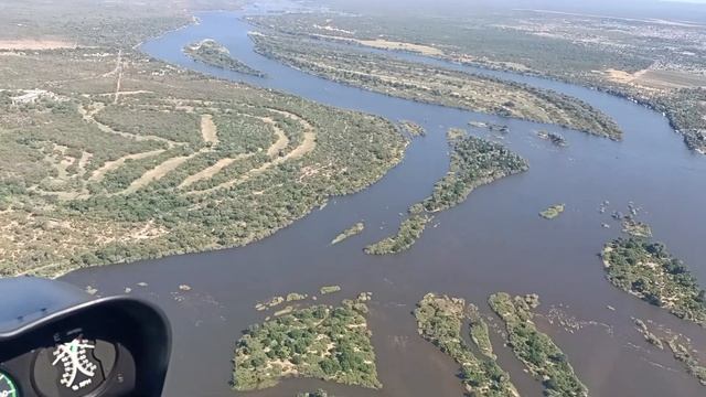 Водопад Виктория с воздуха
