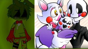 |•🎀Реакция аниматроников на фнаф шипы🎀•| 1/? |•Gasha club•| |•Фнаф•|