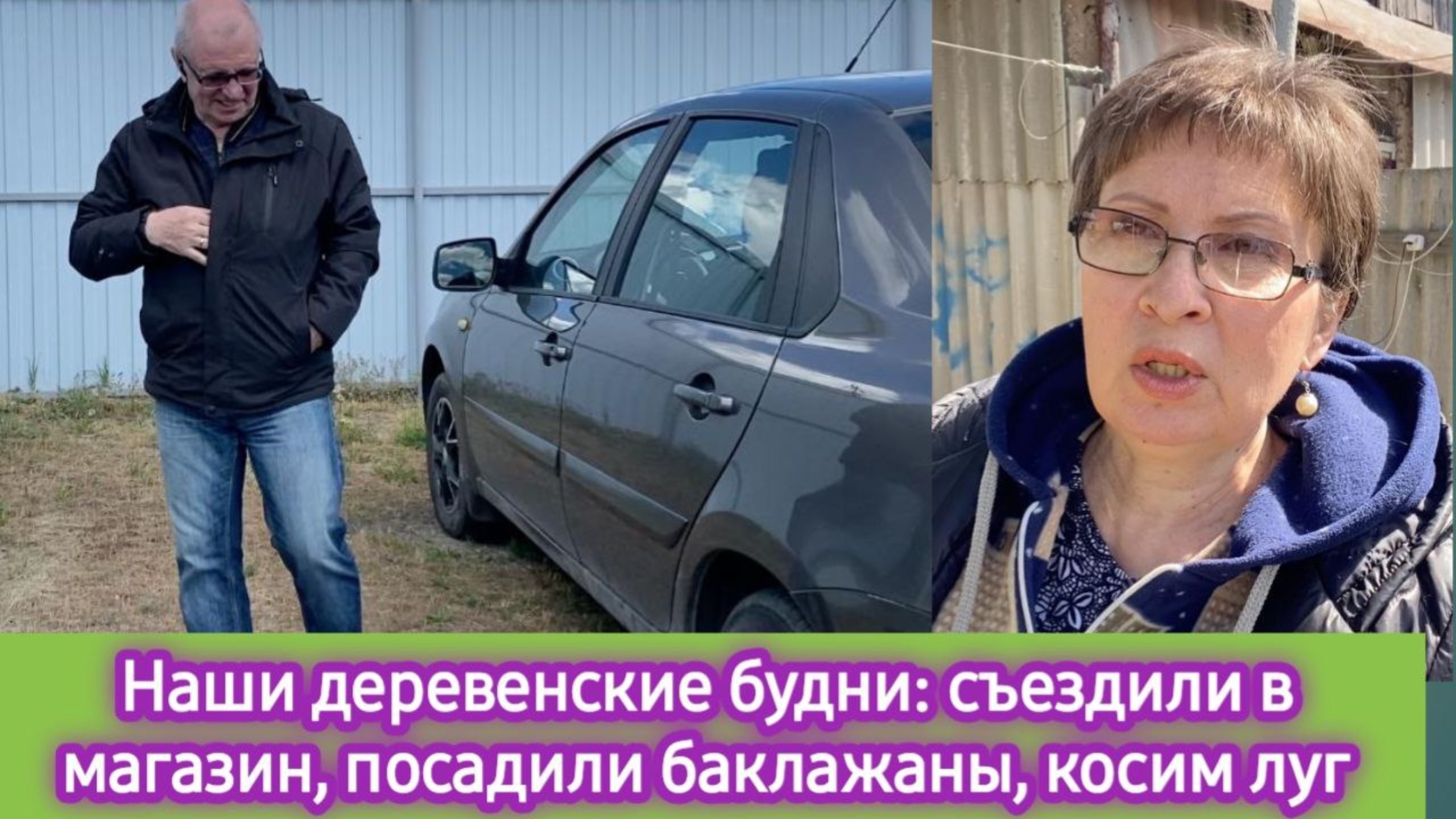 Наши деревенские будни: съездили в магазин, посадили баклажаны, косим луг смотреть онлайн