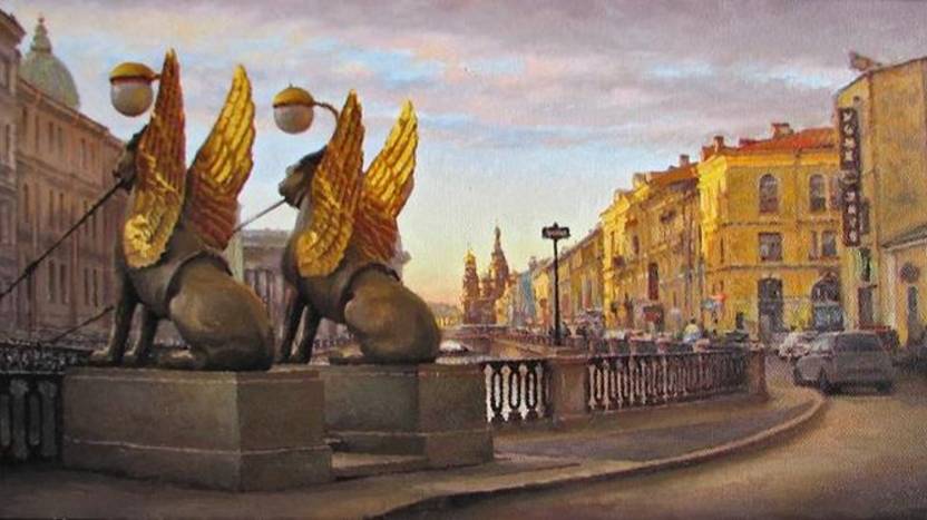 Город мой Петербург. Художник Сергей Борцов. смотреть онлайн