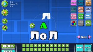 КАК СДЕЛАТЬ РУССКИЙ ТЕКСТ В GEOMETRY DASH?