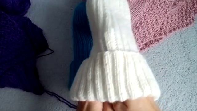 Мои вязалки....Шапки, шарф.....Вязание спицами... смотреть онлайн