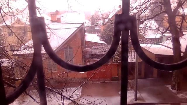 Долгожданный снег в Ростове-на-Дону