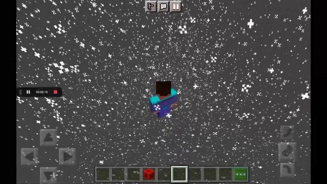 снег в небе в Майнкрафт