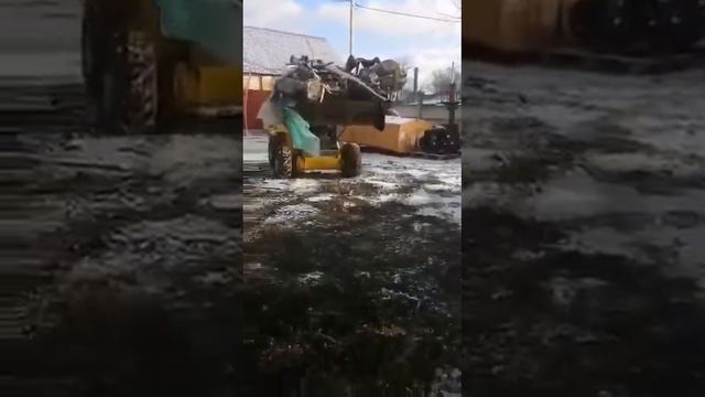 Промышленный cельхохозяйственный захват Exten MJ1 для мини-погрузчика. Ковш с прижимом. смотреть онлайн