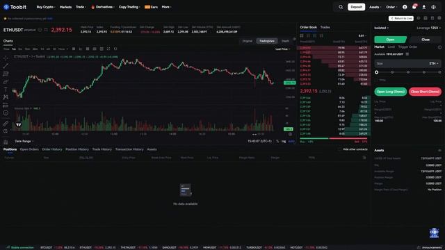 TOOBIT - Как демо-торговать на Toobit (пошаговое руководство