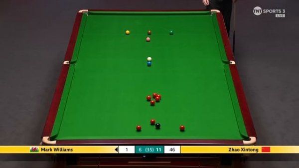 Zhao wins opening frame of session vs Mark Williams  | 2025 Halo World Championship Final