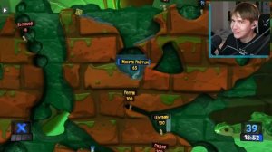 Я НЕНАВИЖУ ДРУГА а он меня в Worms Revolution (Градус, Юни)