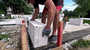 углы первого ряда из газоблока / без опыта / своими рук?