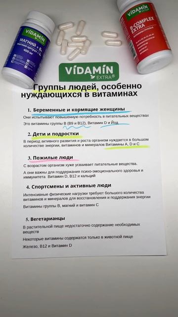 Кому обязательно надо принимать витамины?#vidaminextra #нут смотреть онлайн