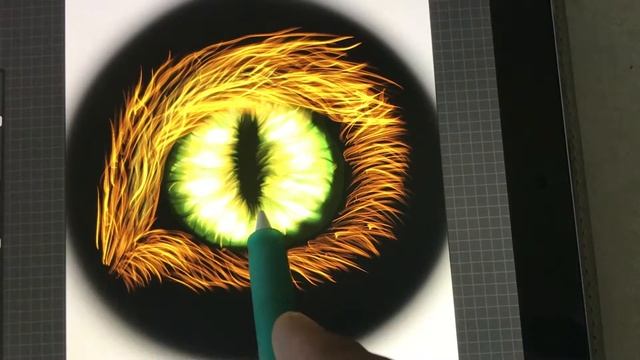 Глаз дикой кошки Рисую в Procreate смотреть онлайн