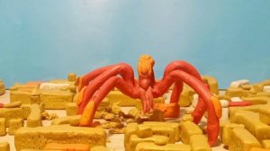 Годзилла против сциллы пластилиновая анимация Godzilla x Kong the new empire