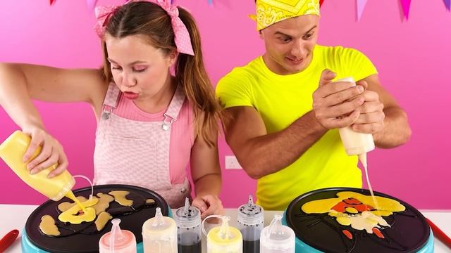 Творческий Челлендж с Блинчиками | Смешные Ситуации с Едой от Fun Tun смотреть онлайн
