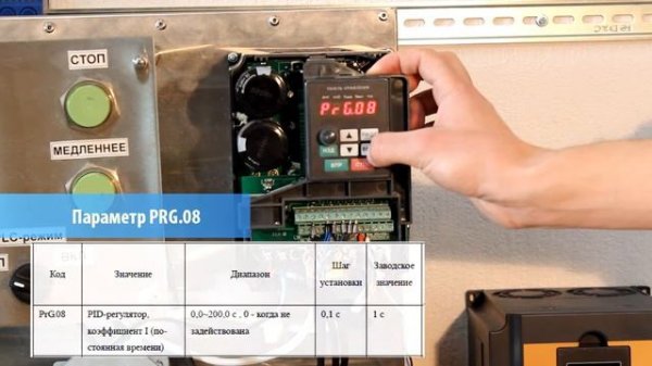 Как настроить ПИД регулятор в преобразователе частоты Innovert