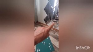 зеркальная плитка на обои....клеим...