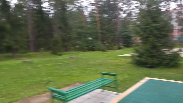 Детские и спортивные площадки в Лепельском военном санатории. Июль 2018г. смотреть онлайн