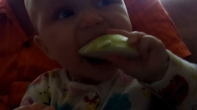 Прикол.Малыш кушает лук! смотреть онлайн