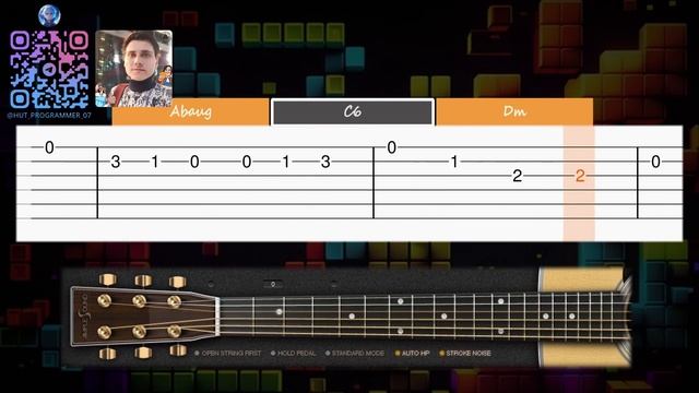 🎸 Tetris - Main Theme - EASY Guitar tutorial (TAB AND CHORDS) Ⓜ️