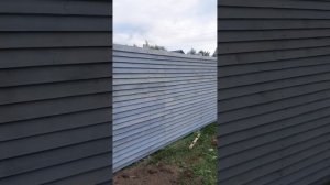 Забор из доски 100×25 елочкой