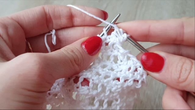 САМЫЙ ПРОСТОЙ ажурный узор спицами. Всего 4 ряда! смотреть онлайн