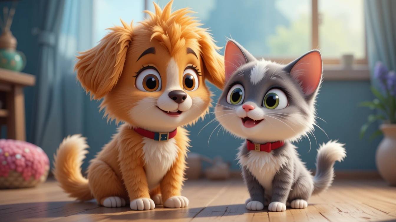 Песенка про кошечек и собачек. Музыкальное видео для детей смотреть онлайн