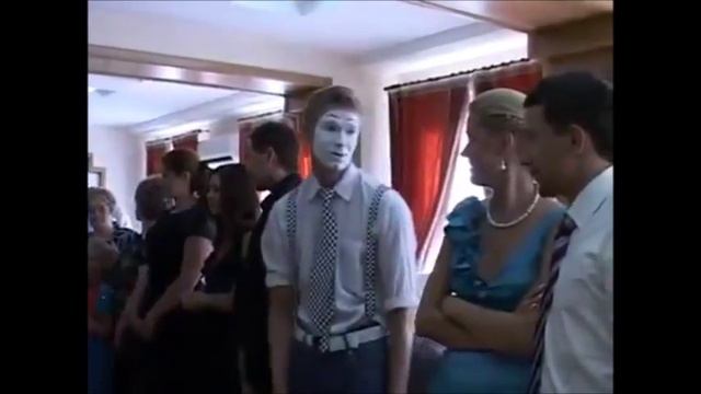 Мимы на свадьбе  Встреча гостей 2