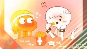 Gumball x Penny & Darwin x Carry (Французский поцелуй) УМГ