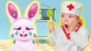 Настя попала в игру Furry Pet Hospital | Настя как доктор лечит виртуальных домашних животных