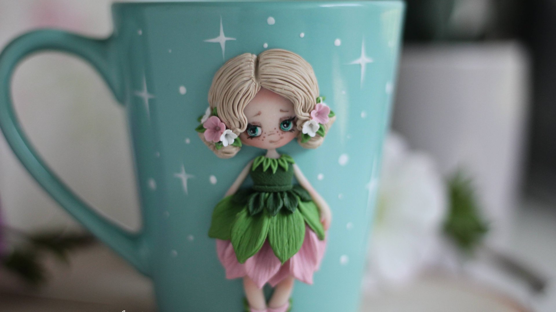 Лепка. Ручная работа. Фея на кружке. 1 часть смотреть онлайн