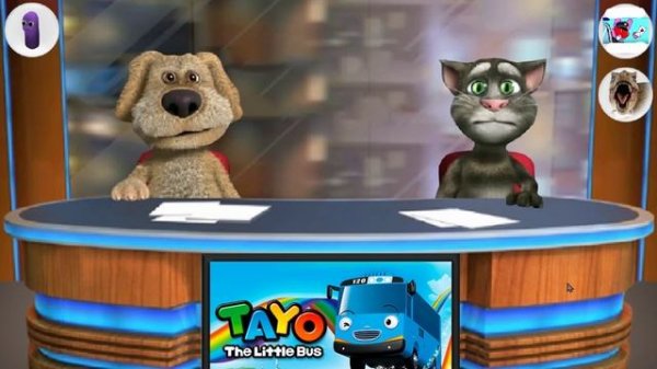 talking tom and ben news concept